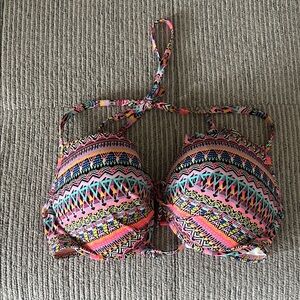 Colorful Patterned Bikini Top